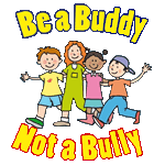 Be a buddy not a bully - children hugging